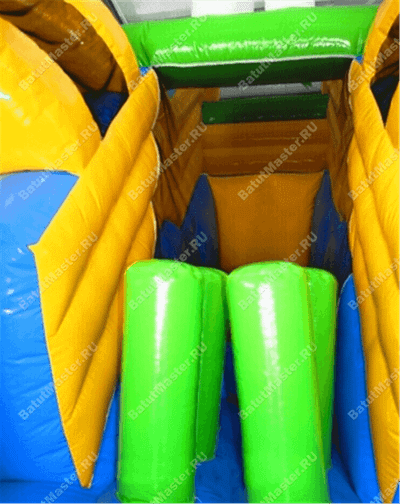 Детский надувной батут-горка "Задорный слонёнок"