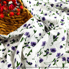 Муслин двухслойный принт №26 | ш.135 см | 120 г/м² | хлопок-100%