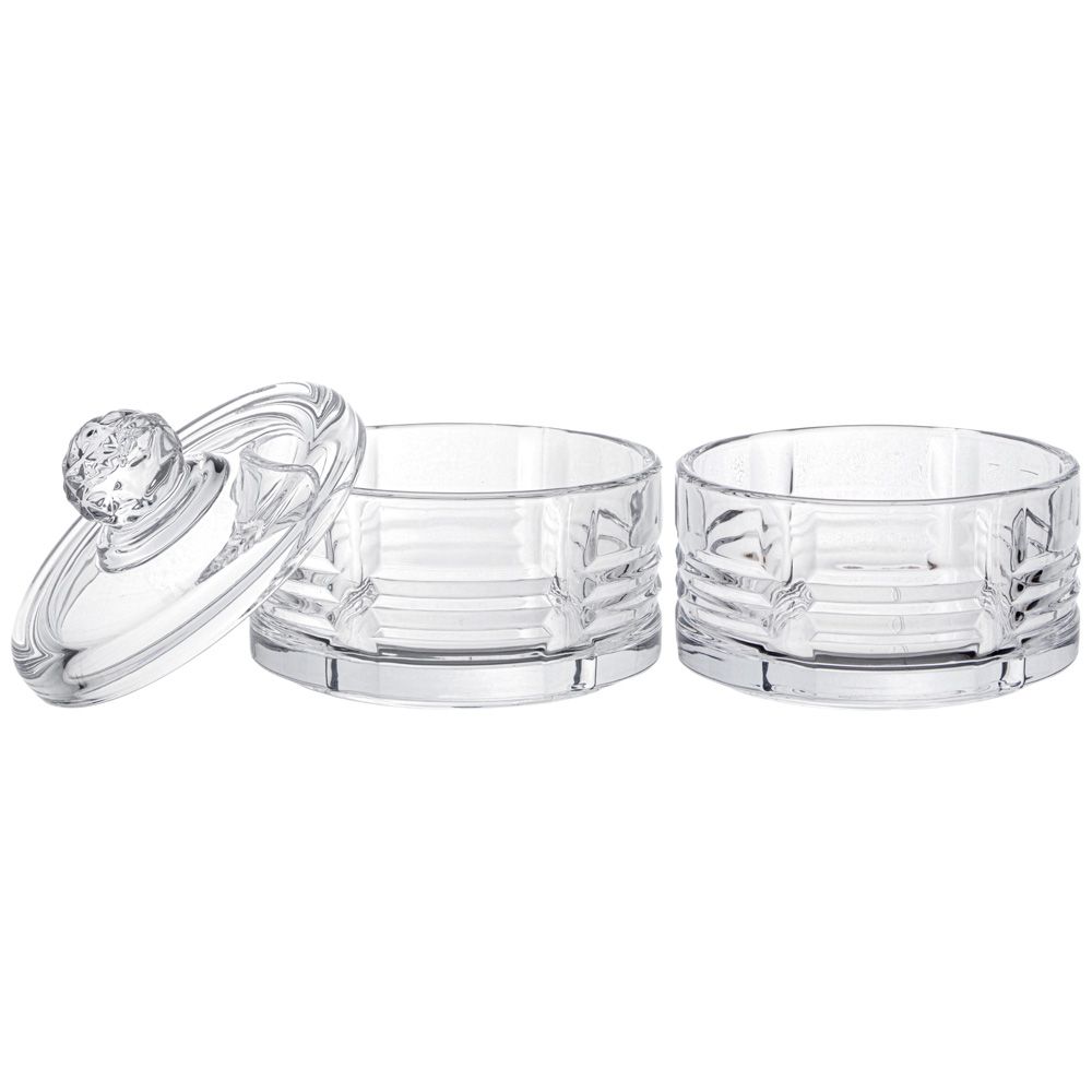 ЕМКОСТЬ ДЛЯ ХРАНЕНИЯ LEFARD С КРЫШКОЙ 2 ЯРУСА "ROXY" 10,5*15 СМ, 280 МЛ (КАЖДАЯ)