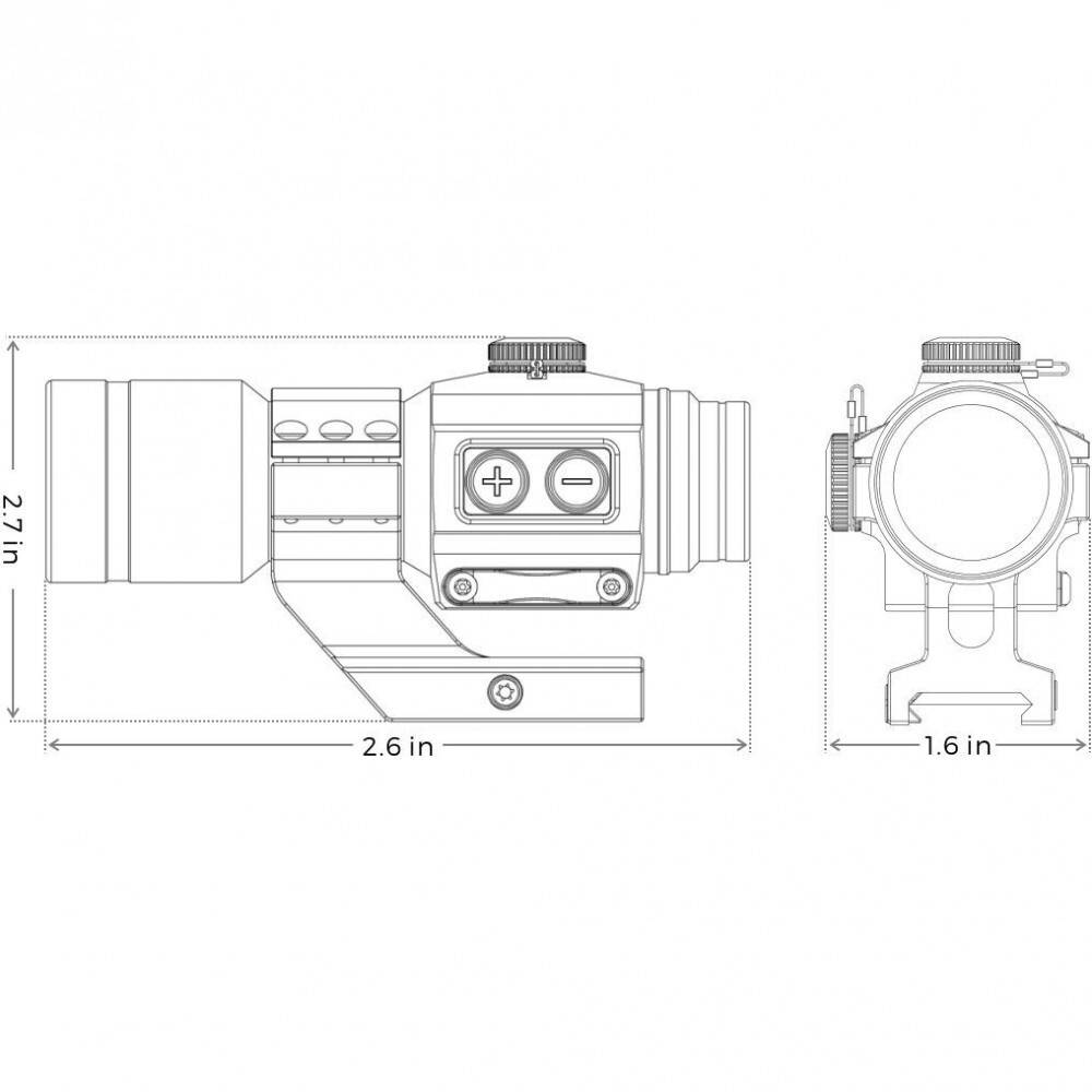 Коллиматорный прицел HOLOSUN TUBE HS506