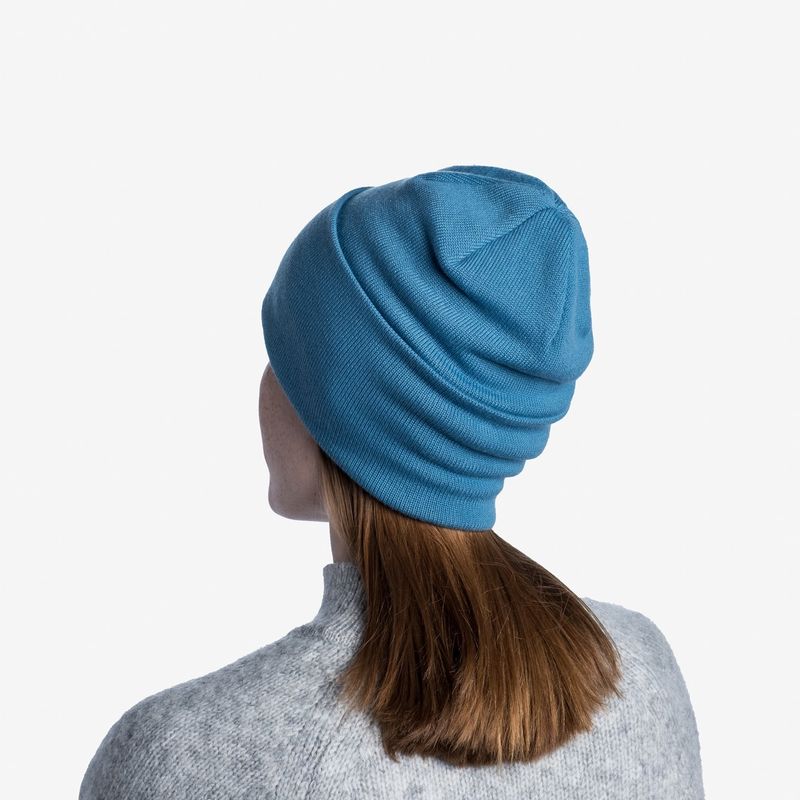 Вязаная шапка Buff Hat Knitted Niels Dusty Blue Фото 3