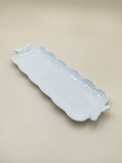 Блюдо сервировочное прямоугольное 35х13х2,5 см.