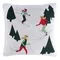 Подушка вязаная с новогодним рисунком let's ski из коллекции new year essential, 45x45 см