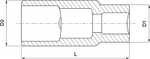 SPS1216 Головка торцевая свечная 1/2"DR, 16 мм