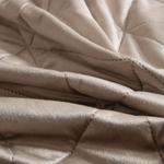 Велюровое покрывало в клетку с наволочками OVL036