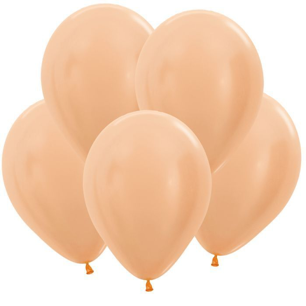 S 12"30 см Персик, Перламутр / Peach Blush(в сдутом виде)