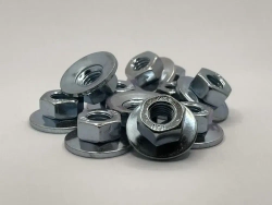 Гайка комбинированная шестигранная с подвижной шайбой М4. 10 штук. Сталь, оцинкованная, класс прочности 8. Шайба: несъемная, подвижная. BOLLHOFF - Германия