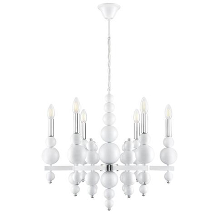 8260/6 MODERNI LN26 белый/хром, металл Люстра E14 6*40W 220V NANA