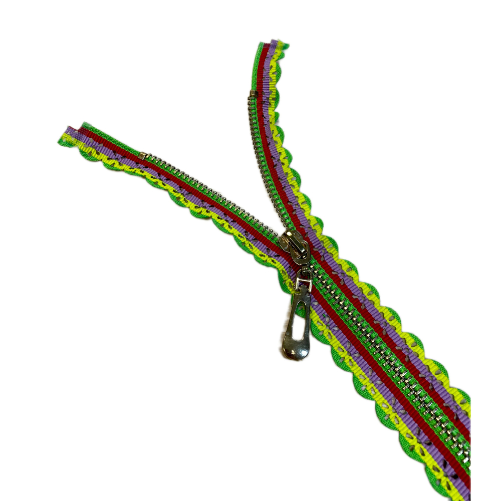 Застежка-молния декоративная разъемная металл №5 70см