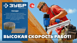 ЗУБР CNW 50 х 2.3 мм, барабанные гвозди рифленые, 9000 шт (305382-50)