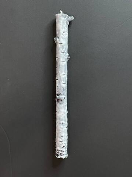 Свеча веточка березы средняя