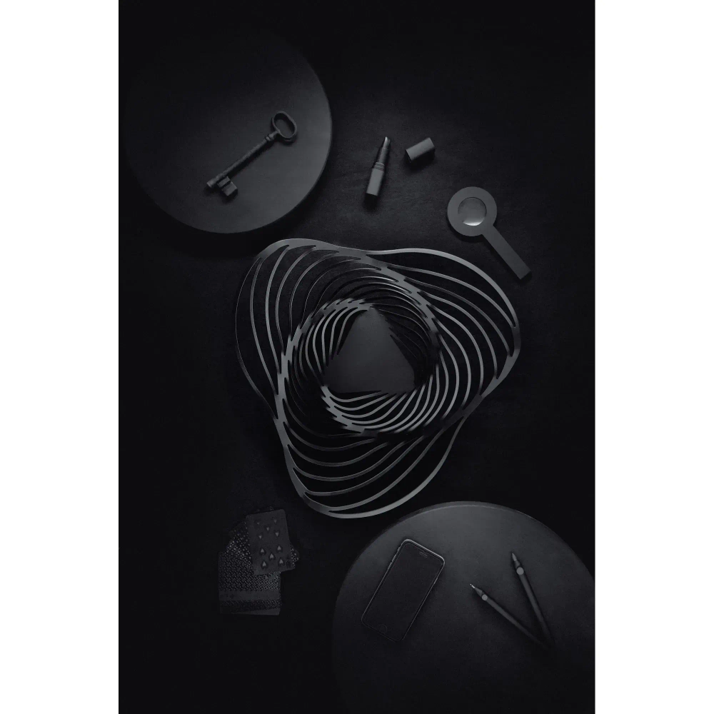 Alessi Корзина для фруктов Trinity черная