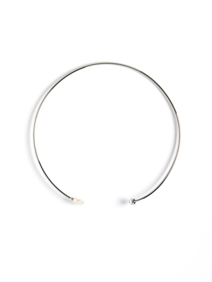 Обруч "Two pearls" Silver