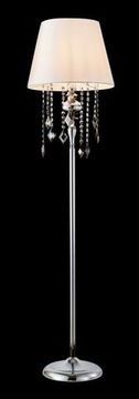 Торшер Mercedes PT1 хром/дымчатый Crystal Lux