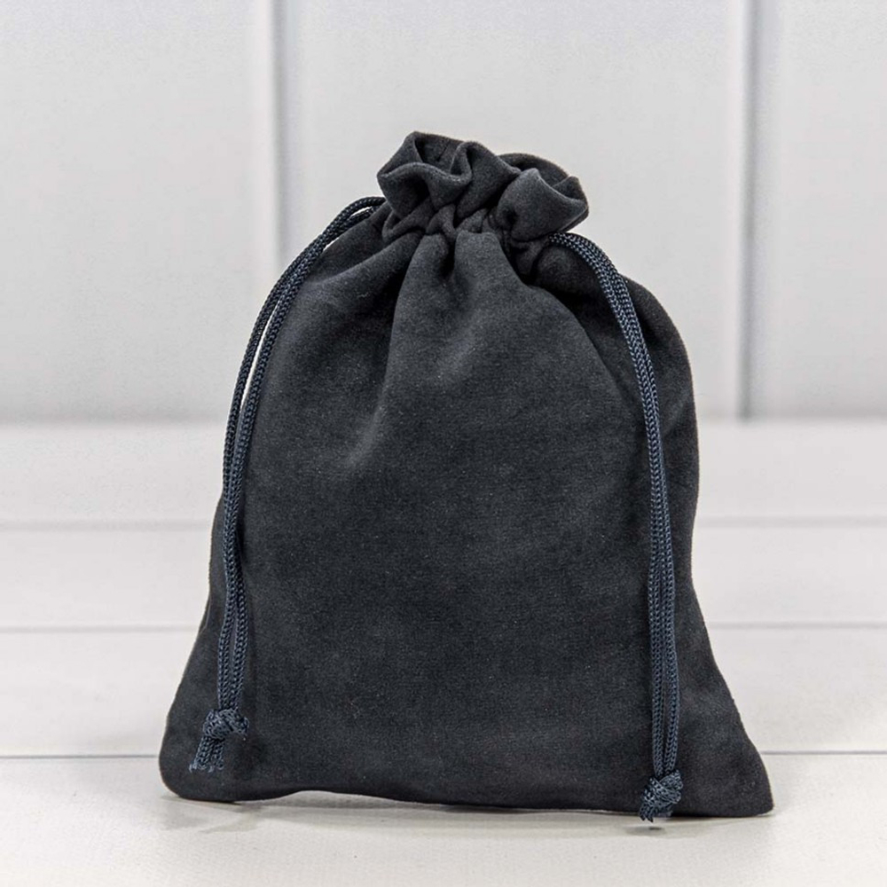 Мешочек 12х15см Бархат класс А (Синий, Черный)