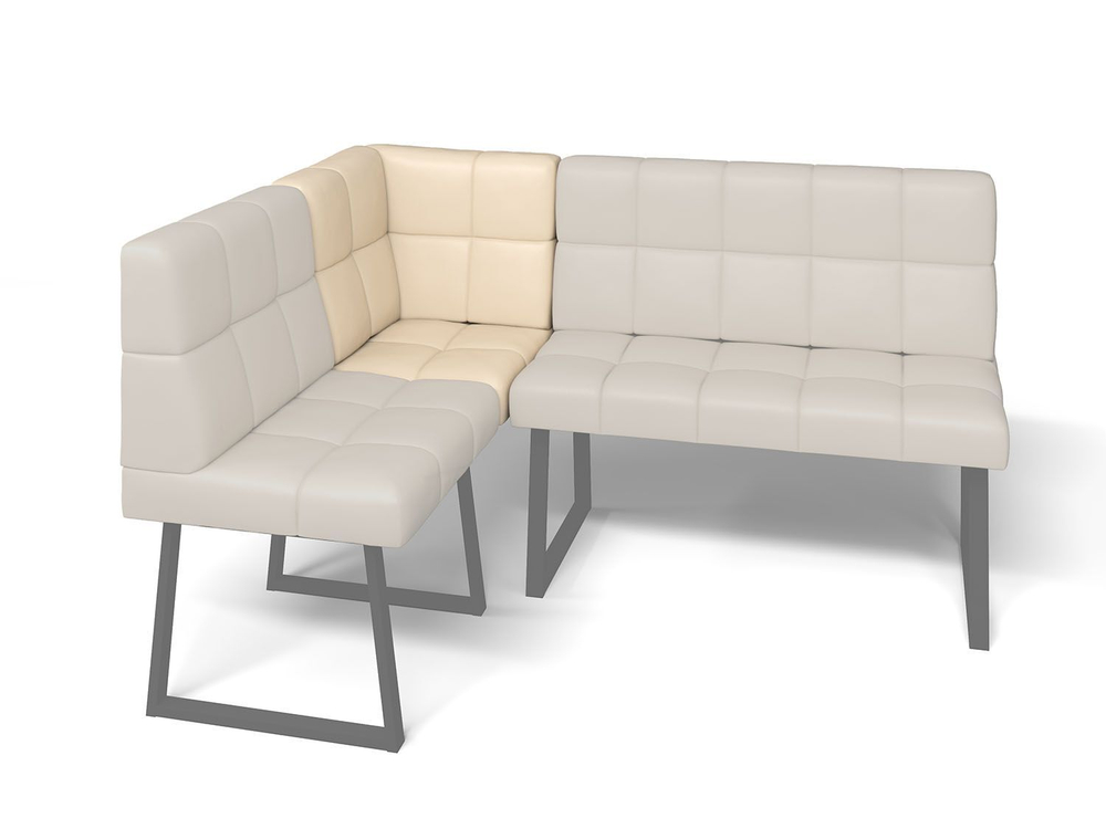 Кухонный диван Реал МУ 590 Крем/Черный муар