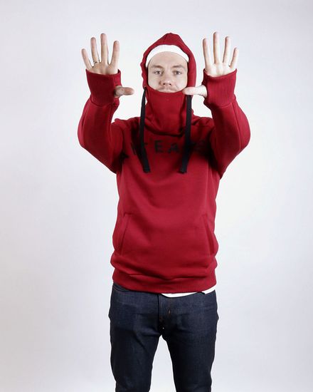 Толстовка ANTEATER hoodie-bordo