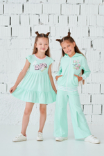 Платье летнее трикотажное для девочки 2-8 лет Fleur de Vie