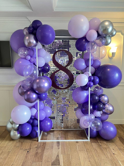 Фотозона на 8 марта, пайетка Solaair сиреневый/фиолетовый №2855