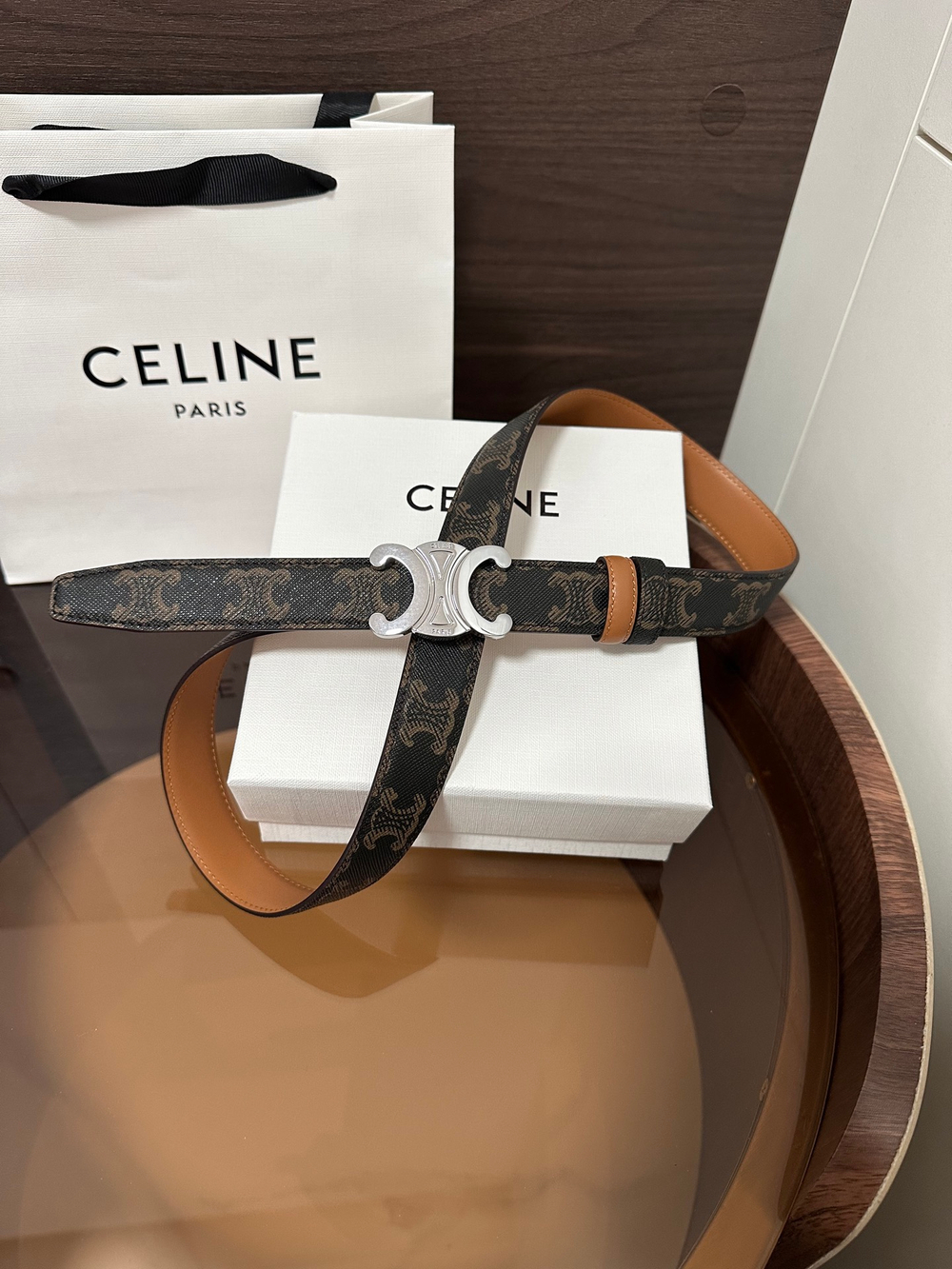 TAURILLON Кожаный двусторонний ремень с логотипом