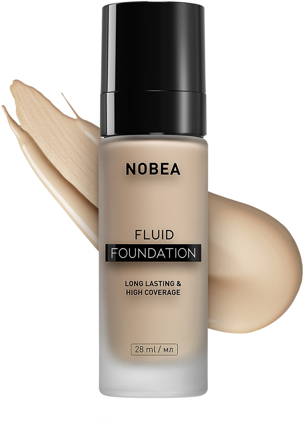 NOBEA Day-to-Day Fluid Foundation - Тональная основа: Трвалый подклад оттенок 04 Warm vanilla, 28 ml