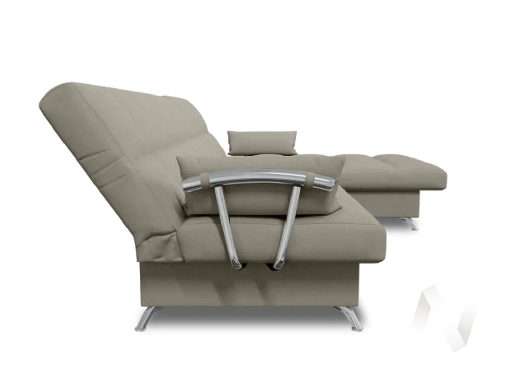 Диван угловой Финка ДКУ с хром. бок (Bremen 02; 4 категория)