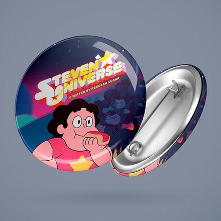 Значок "Steven Universe - created by Rebecca Sugar"