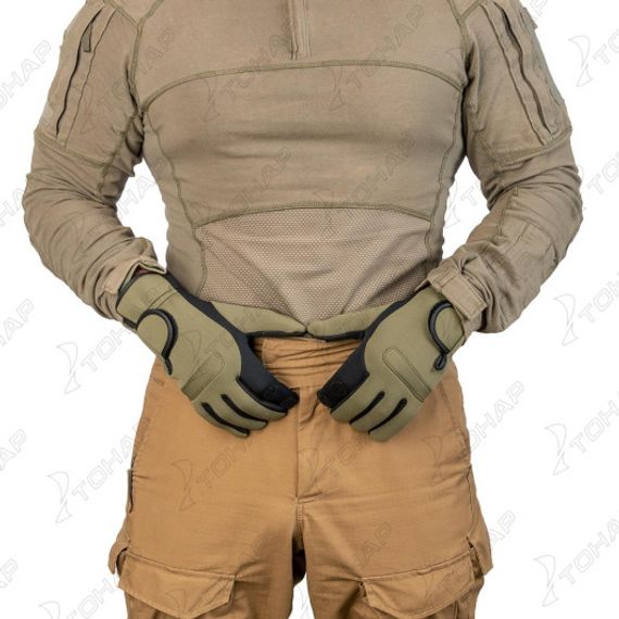 Перчатки Helios рыбацкие неопрен. Хаки р. XL