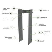 Металлодетектор арочный ZKTeco AMD-600 (1000 мм)