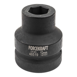 Головка ударная 1'', 19мм (6гр.) FORCEKRAFT FK-48519