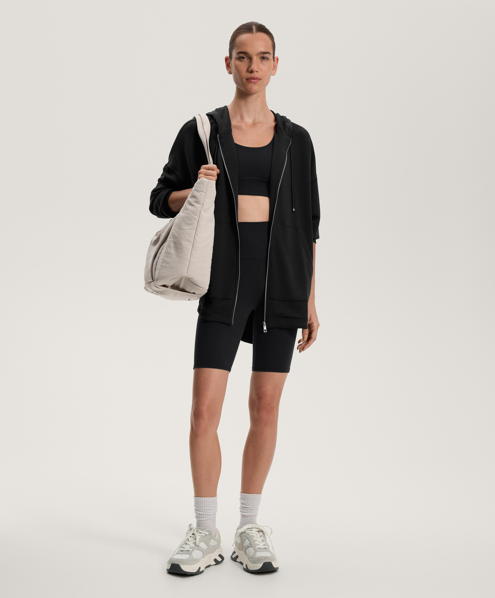 Oysho Сумка-шоппер с передним карманом, экрю