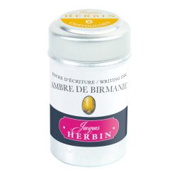 Картриджи для ручки Herbin Ambre de Birmanie желто-коричневые 6 шт (20141T)