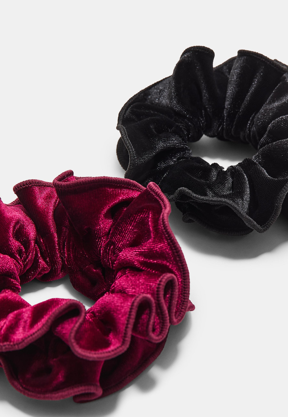 STRADIVARIUS Набор из 2 бархатных резинок для волос, фиолетовый