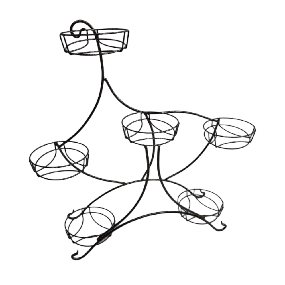 Подставка для цветов настольная "Лебедь" на 6 горшков, металл М0000116