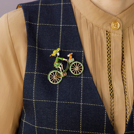 Брошь Shadore Велосипед XZ2294.19 G/G