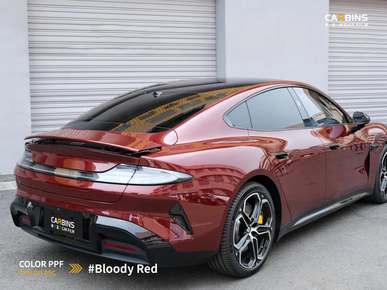 Carbins Color PPF Bloody Red GP05C красная бордовая цветная полиуретановая защитная антигравийная пленка