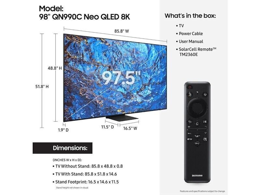 Телевизор Samsung QE98QN990CUXRU