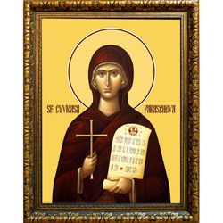 Параскева-Петка Сербская преподобная. Икона на холсте.