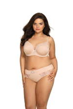 Трусики-слипы из эластичного трикотажного полотна и сетки с вышивкой (Размер: XXL) (Цвет: темно-синий)