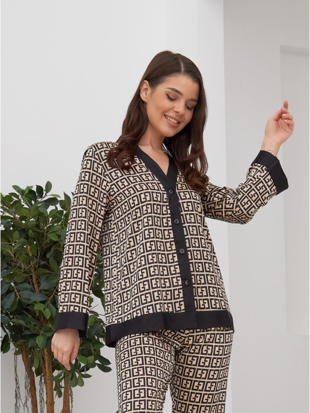 Пижама штаны+рубашка дл/р 2781