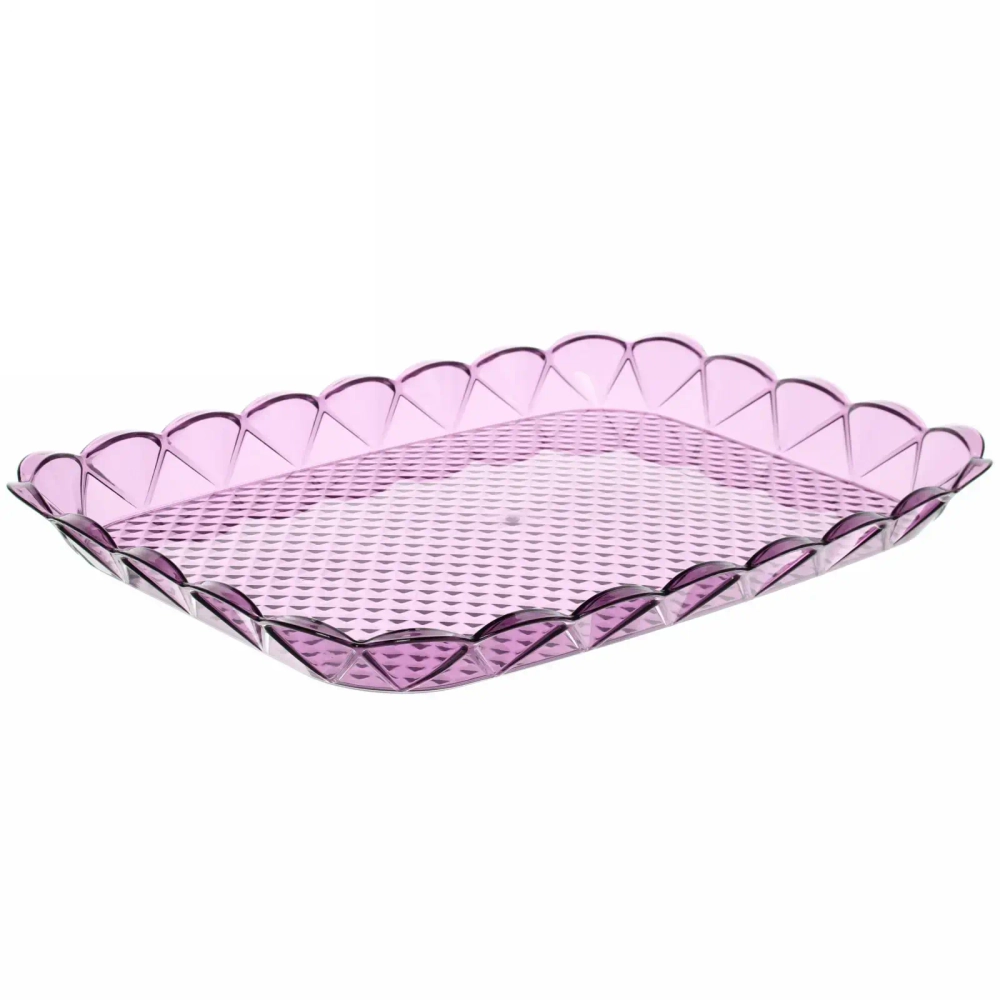 Поднос пластиковый «Морской прибой» 39*28*3см