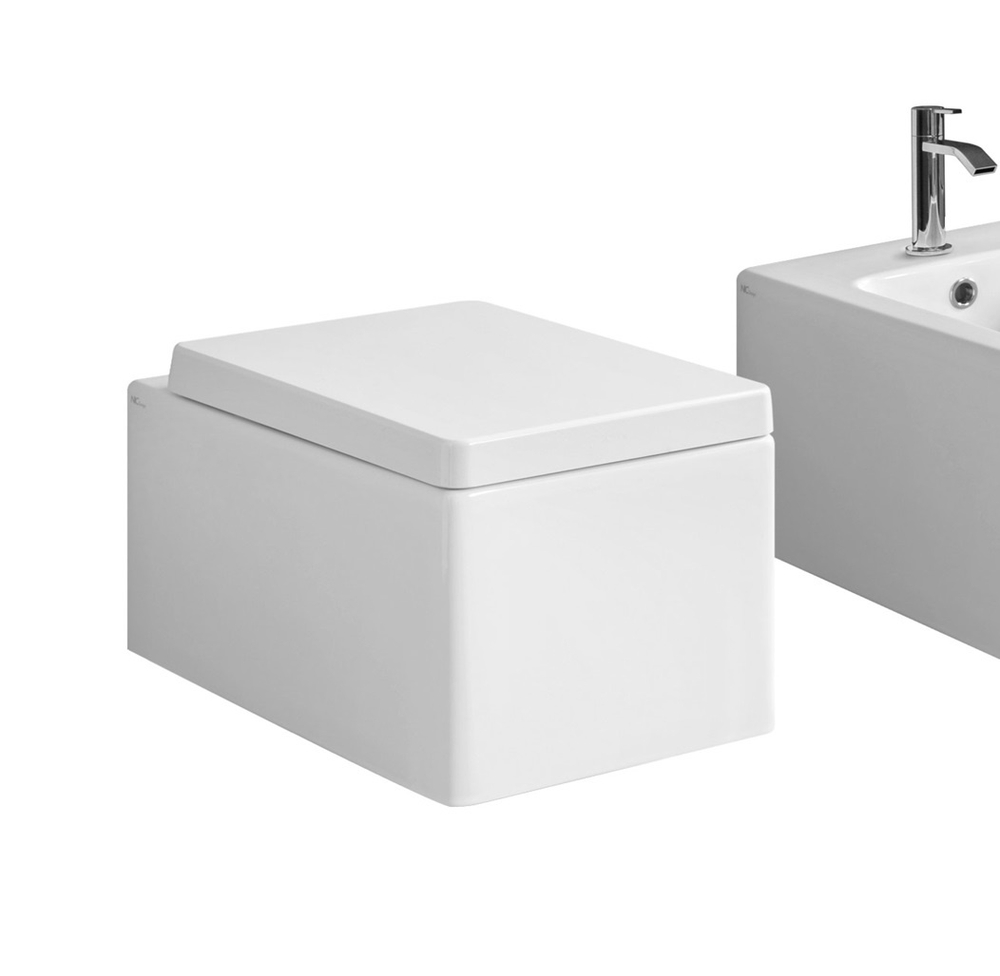 Унитаз подвесной Nic Design Cool безободковый, цвет белый глянцевый (без сиденья)