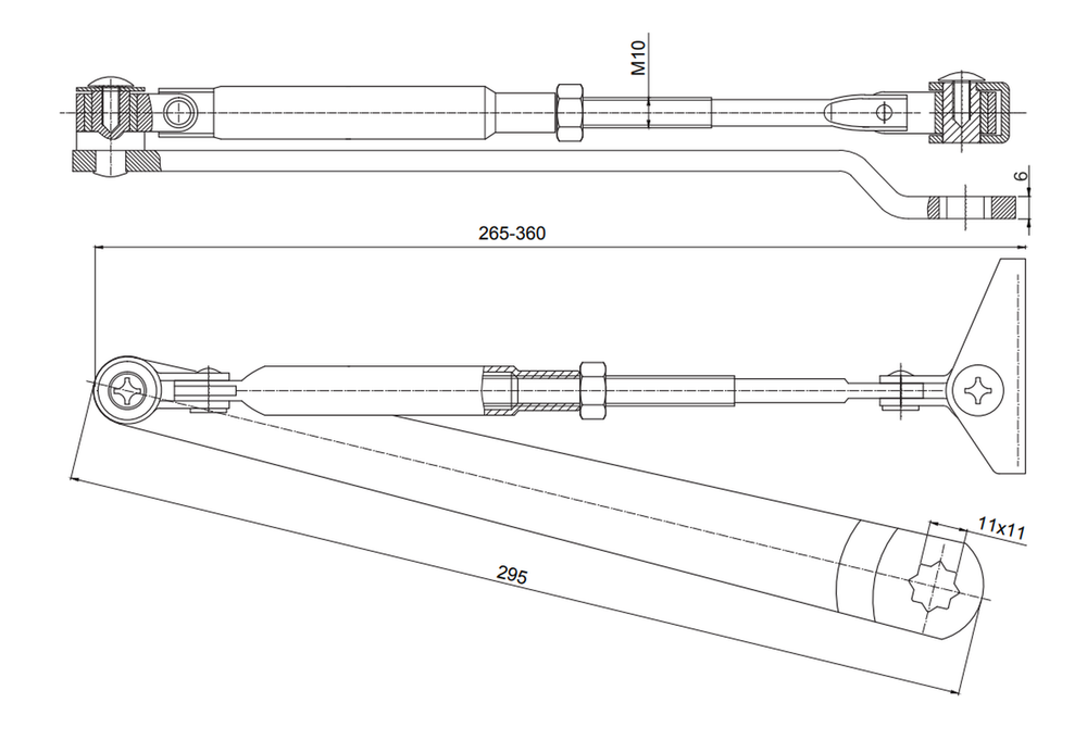 Доводчик двер Apecs DC-20.5/1200/120-A1-BR
