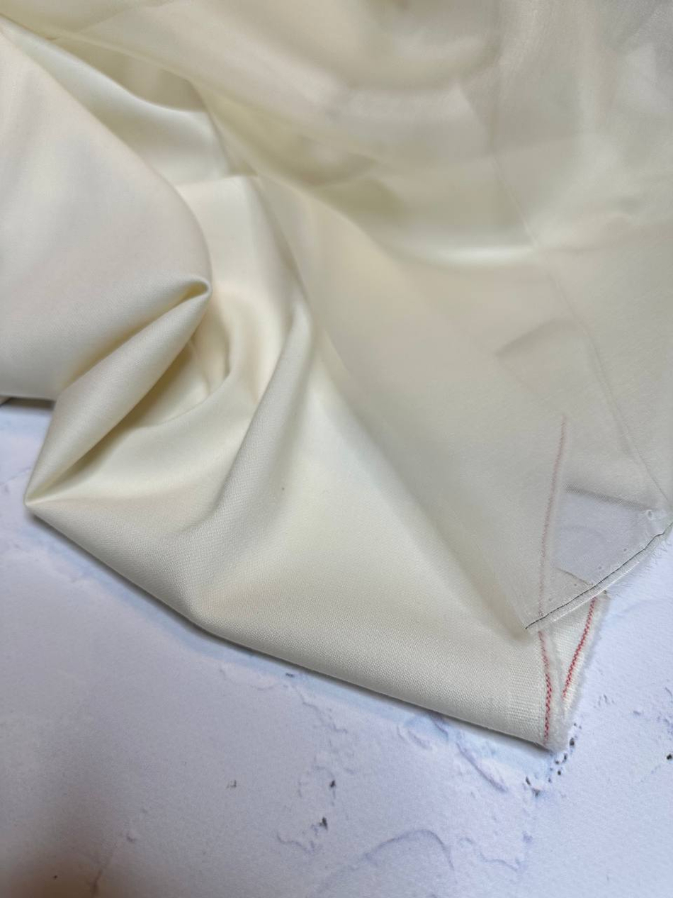 Костюмно-плательная жаккардовая шерсть с эластаном (L.Piana, 95%шерсть/5%эластан, Жемчужный лен, 141, 280 гр/м2)
