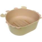 Дуршлаг пластиковый «SEGRETO» Краб 27*24,5*10см оливковый