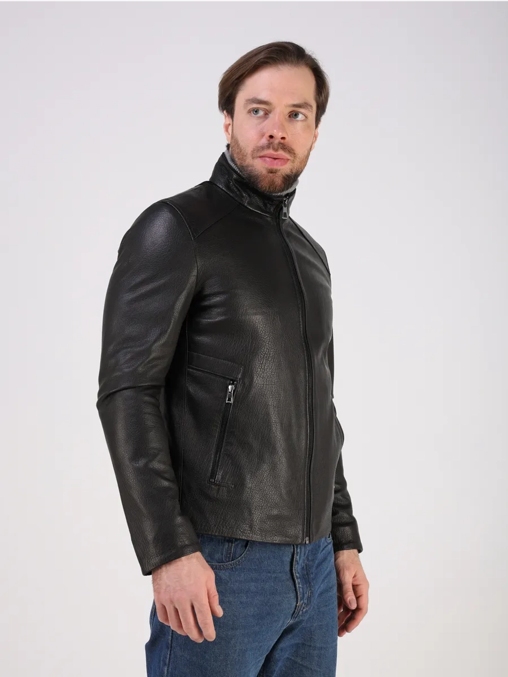 Кожаная куртка демисезонная натуральная