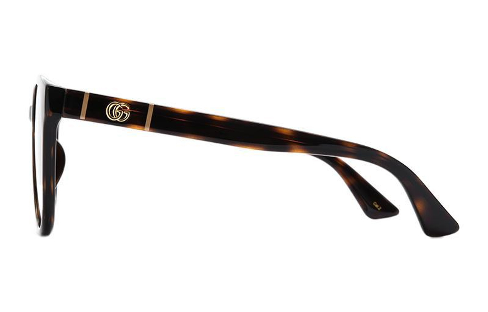 GUCCI Oval Sunglasses Women"s Tortoiseshell