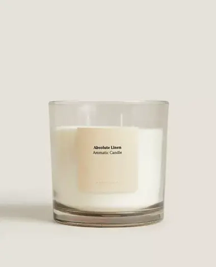 ZARA HOME АРОМАТИЧЕСКАЯ СВЕЧА ABSOLUTE LINEN (620 Г)