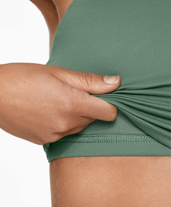 Oysho Топ Comfortlux на бретелях с открытой спинкой, зеленый