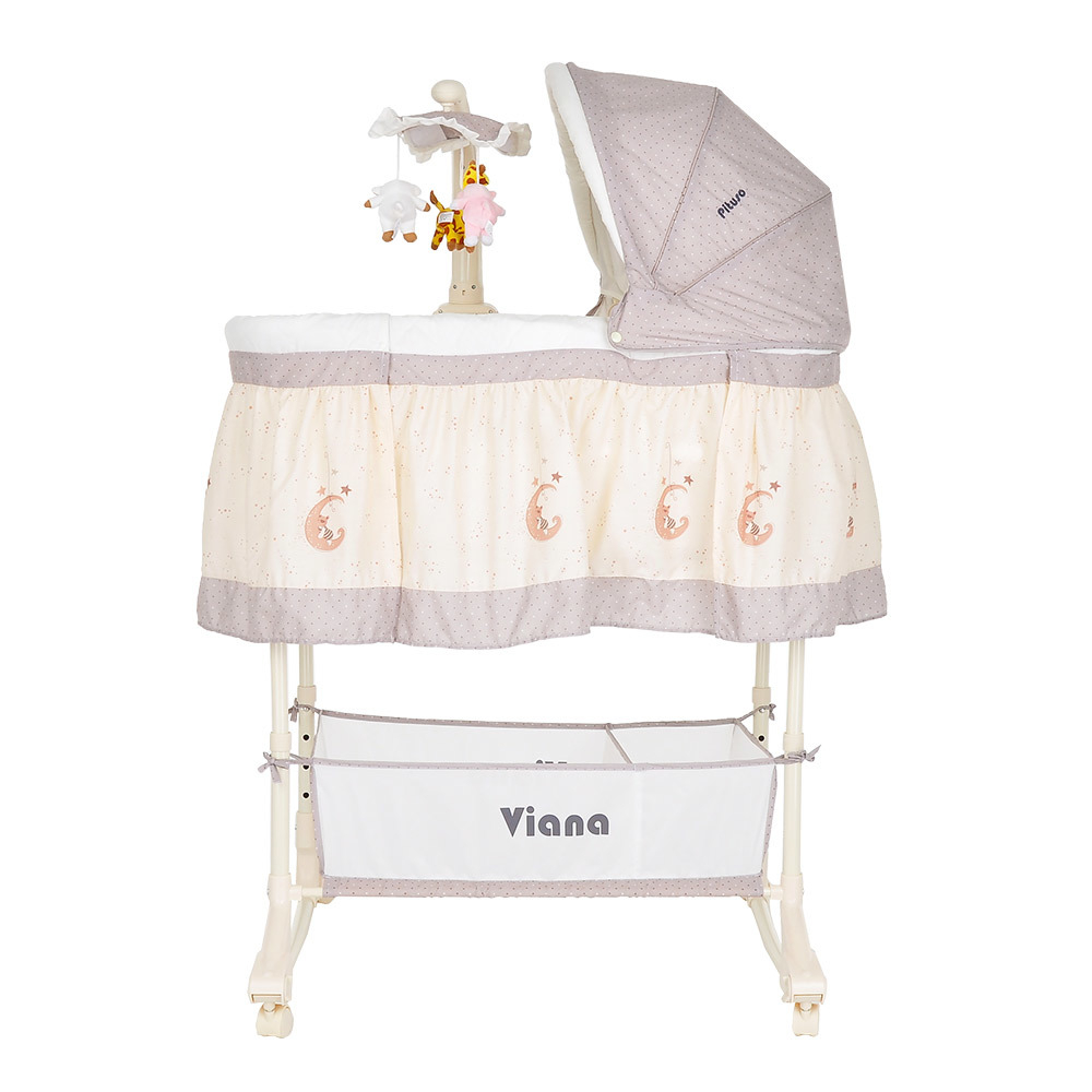 PITUSO Колыбель 3 в 1 Viana на колёсах Vanilla/ваниль